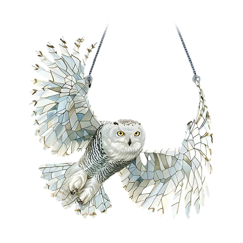 Dekorativ solfanger med kolibri, 20x20 cm, i farvet akryl
