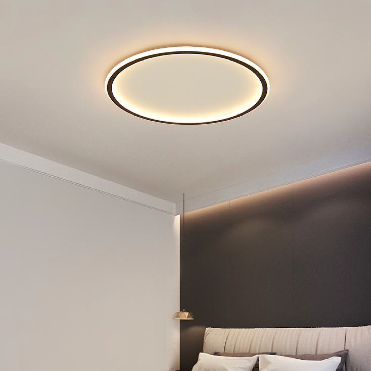 Rund skandinavisk loftlampe fra Hjemvia