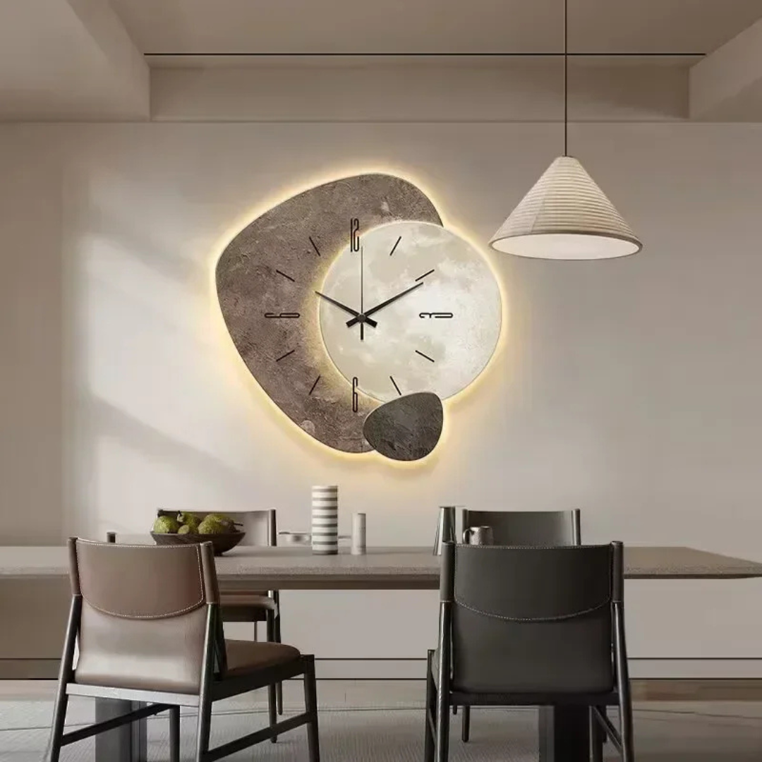LED-vægur i naturtræ – moderne design med blødt stemningslys