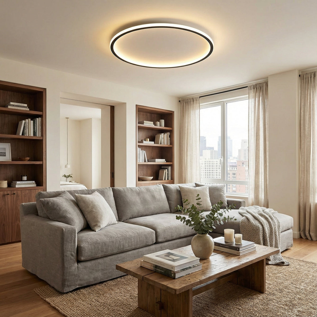 Rund skandinavisk loftlampe fra Hjemvia