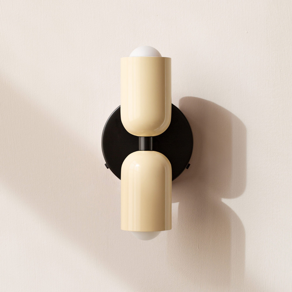 Moderne minimalistisk cylindervæglampe, varm hvid LED, 21 cm