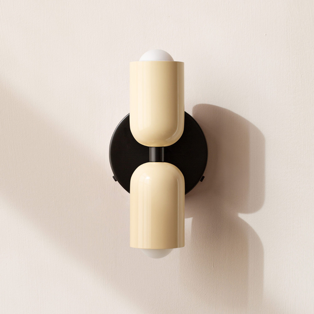 Moderne minimalistisk cylindervæglampe, varm hvid LED, 21 cm