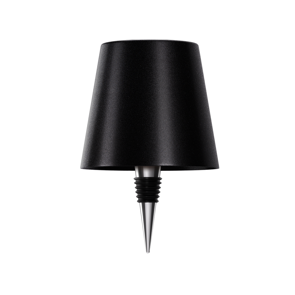 Trådløs genopladelig flaskelampe, LED, sort, 3000K, USB-C, bordlampe til vinflasker, stemningsbelysning til baren
