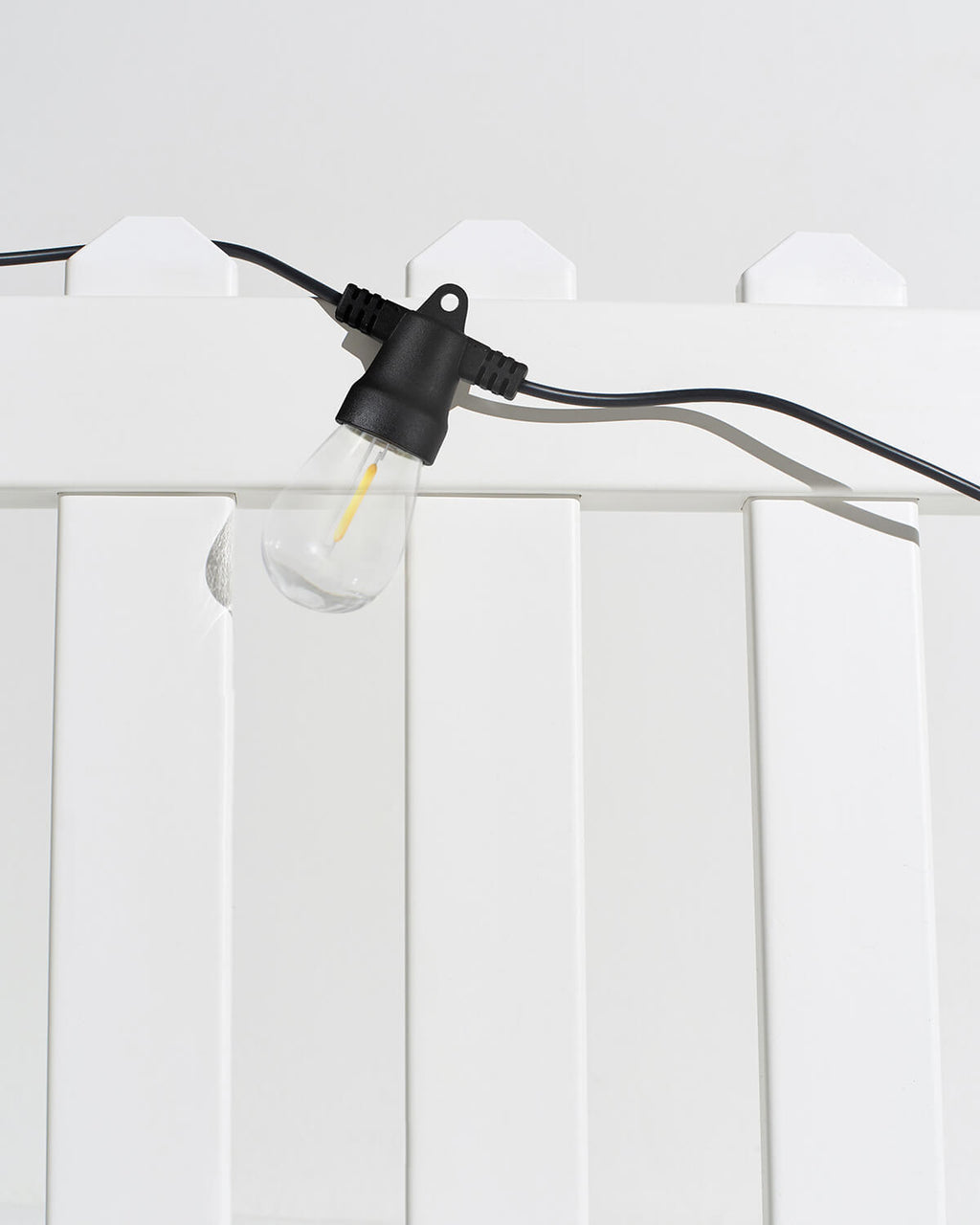 Udendørs solcellelyskæde, 8 meter, Edison LED, 12 pærer, vandtæt