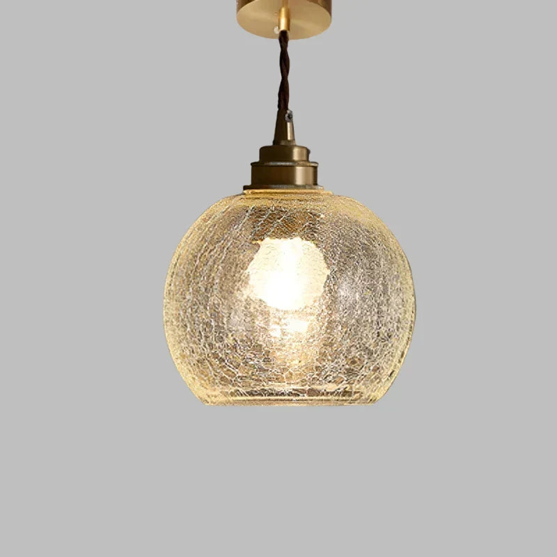 Pendel i transparent krystalglas, skandinavisk retro, E27, 15 cm, LED, til spisestue og stue, minimalistisk