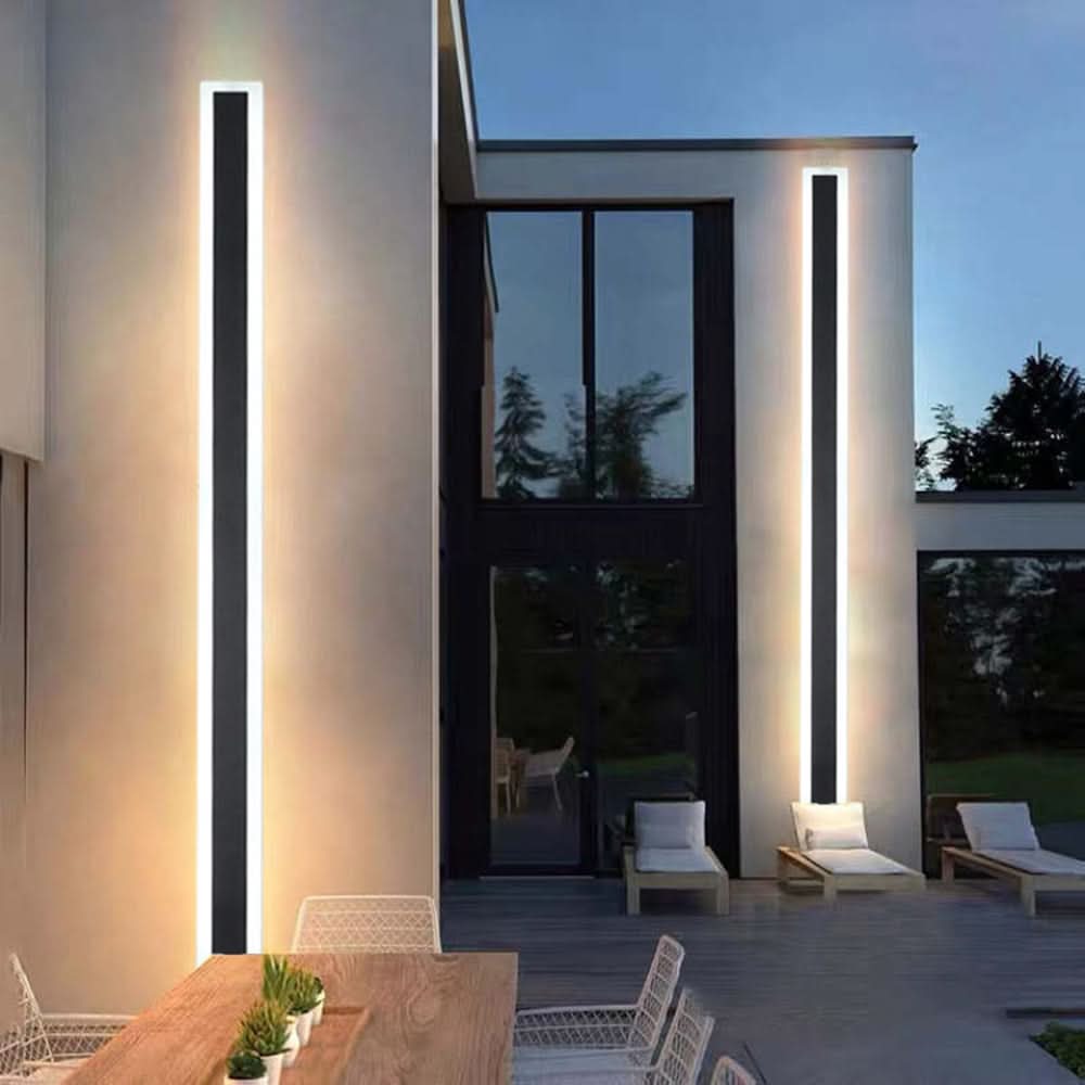 Moderne udendørs LED-væglampe