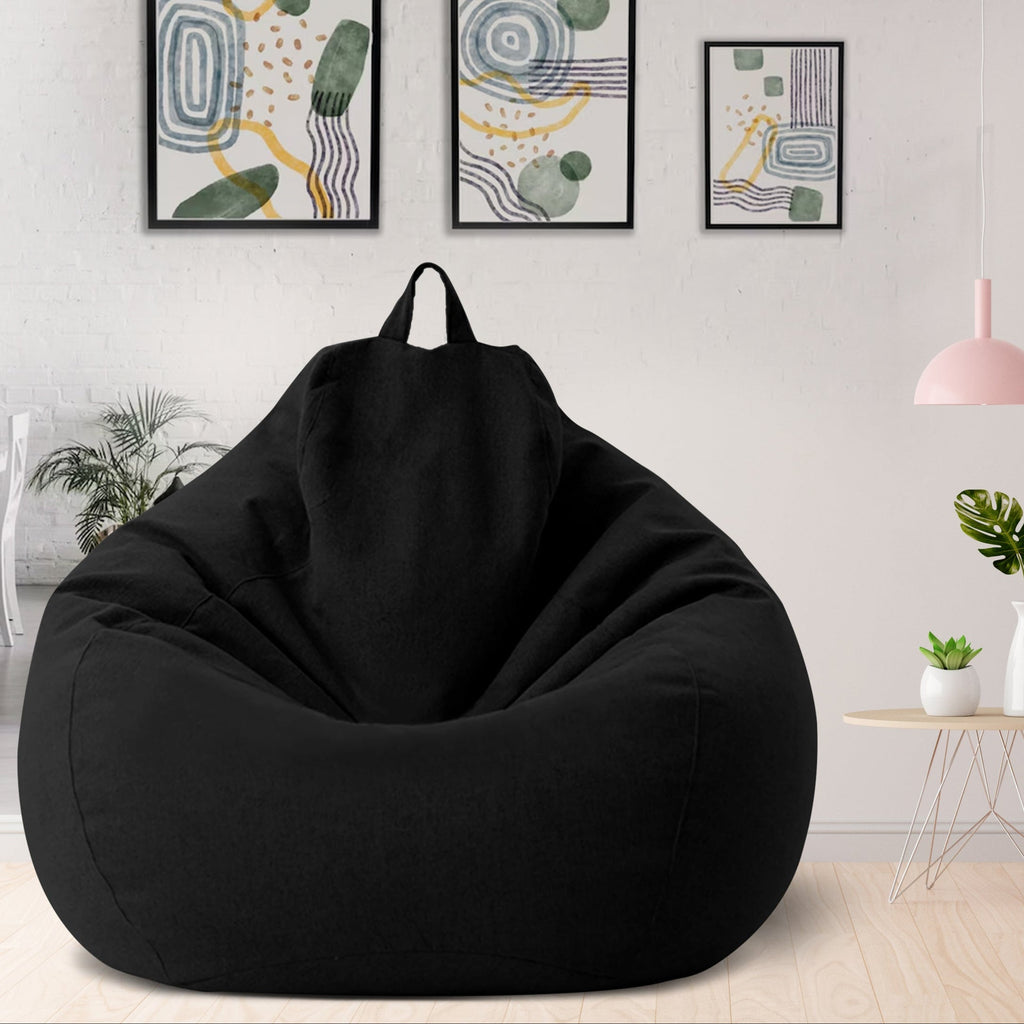 Sækkestolsbetræk i polyester med ergonomisk design, uden fyld, aftageligt og vaskbart, 80x90 og 100x120 cm