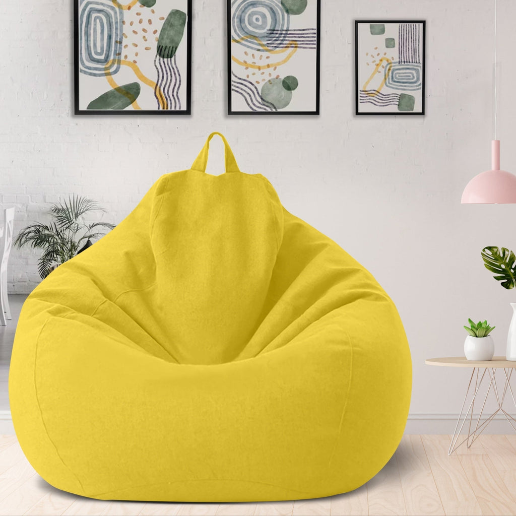 Sækkestolsbetræk i polyester med ergonomisk design, uden fyld, aftageligt og vaskbart, 80x90 og 100x120 cm
