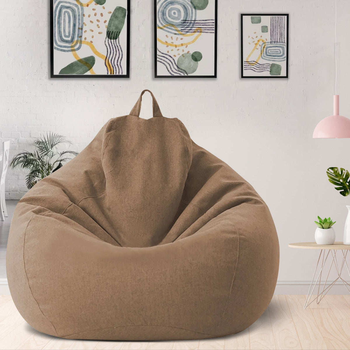 Sækkestolsbetræk i polyester med ergonomisk design, uden fyld, aftageligt og vaskbart, 80x90 og 100x120 cm