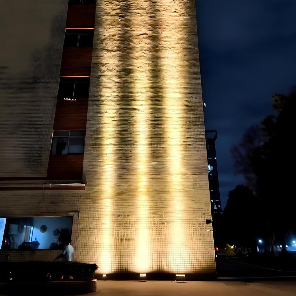 Udendørs LED-spot, varm hvid, IP67, aluminium, til facade og vandtæt vægbelysning, moderne design