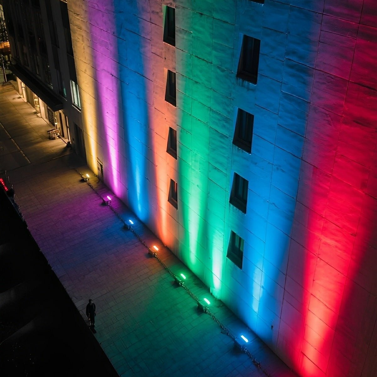 Udendørs LED-spot, varm hvid, IP67, aluminium, til facade og vandtæt vægbelysning, moderne design