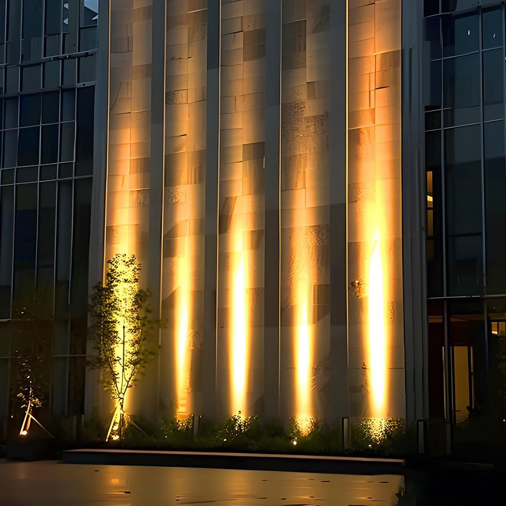 Udendørs LED-spot, varm hvid, IP67, aluminium, til facade og vandtæt vægbelysning, moderne design