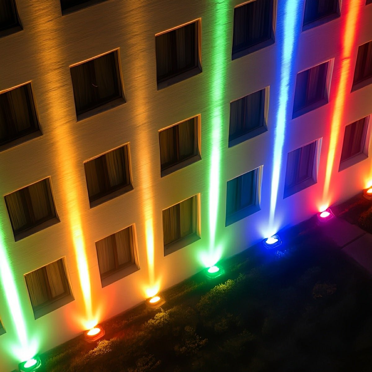 Udendørs LED-spot, varm hvid, IP67, aluminium, til facade og vandtæt vægbelysning, moderne design