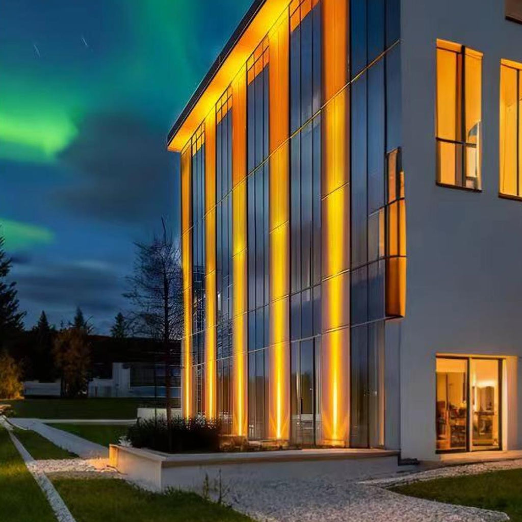 Udendørs LED-spot, varm hvid, IP67, aluminium, til facade og vandtæt vægbelysning, moderne design