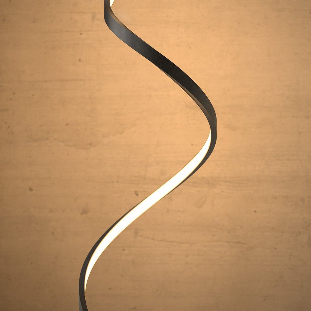 Hjemvia | Lampadaire LED minimaliste en spirale | Dimmable | Lampe sur pied design moderne