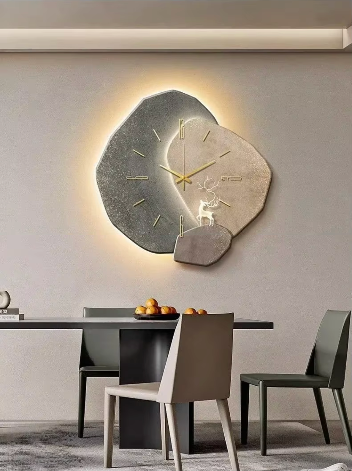 LED-vægur i naturtræ – moderne design med blødt stemningslys