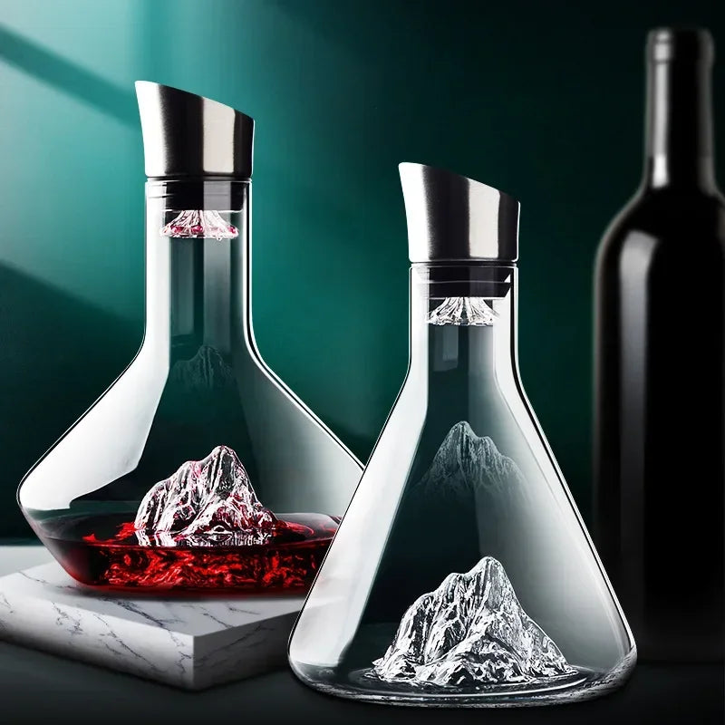 Vinkaraffel i håndlavet krystalglas, 1500 ml