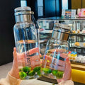 Stor transparent vandkaraffel 2 liter