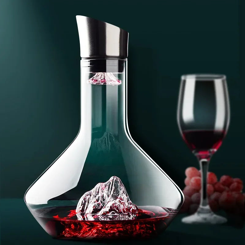 Vinkaraffel i håndlavet krystalglas, 1500 ml