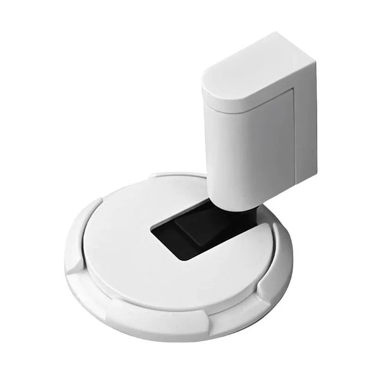 Butée de porte sol verrouillage par pression alliage de zinc mécanique design inox | Hjemvia