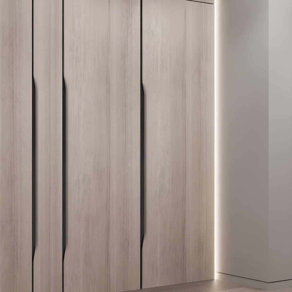 Poignée de meuble encastrée, profilé d’angle dissimulé en aluminium, 18 mm, 30–250 cm | Hjemvia
