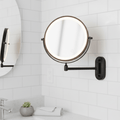 Genopladeligt LED-forstørrelsesspejl, dæmpbart, til makeup og badeværelse