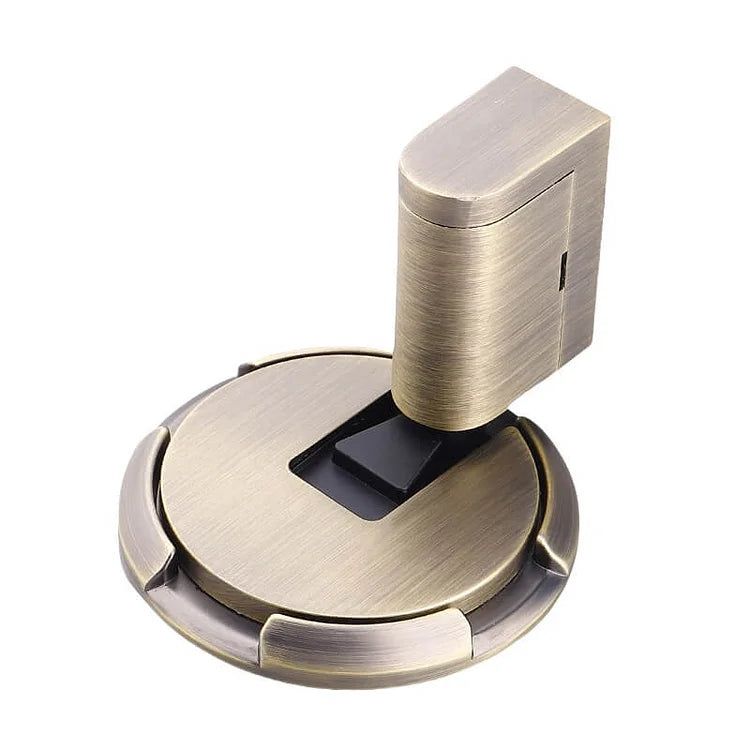 Butée de porte sol verrouillage par pression alliage de zinc mécanique design inox | Hjemvia