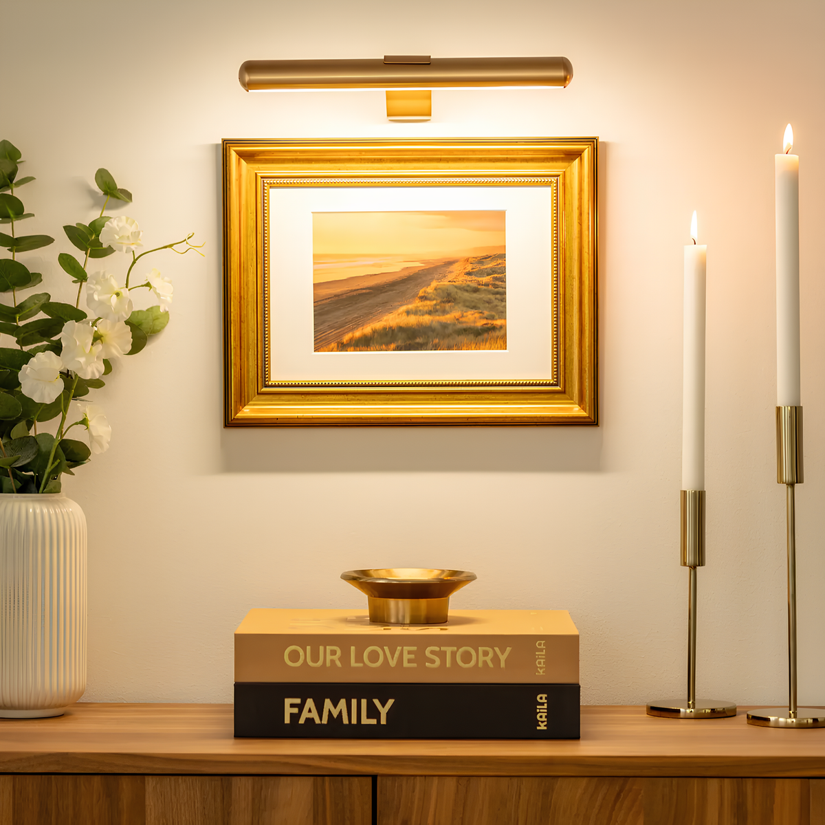 Trådløs LED-billedlampe
