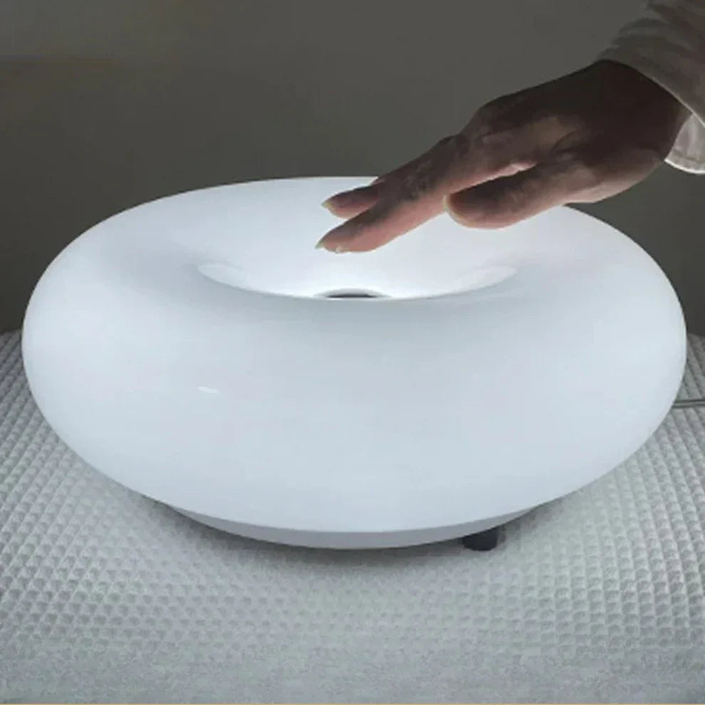 Dæmpbar LED-bordlampe med touch, varm hvid, rund, til soveværelse og stue, dekorativ, 5 W