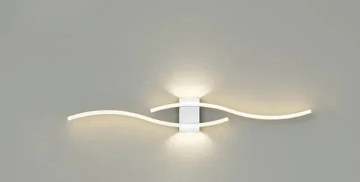 LED-væglampe i bølgeform, 60 x 15 cm