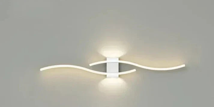 LED-væglampe i bølgeform, 60 x 15 cm