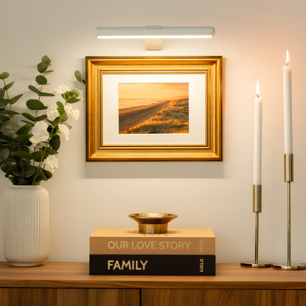 Trådløs LED-billedlampe