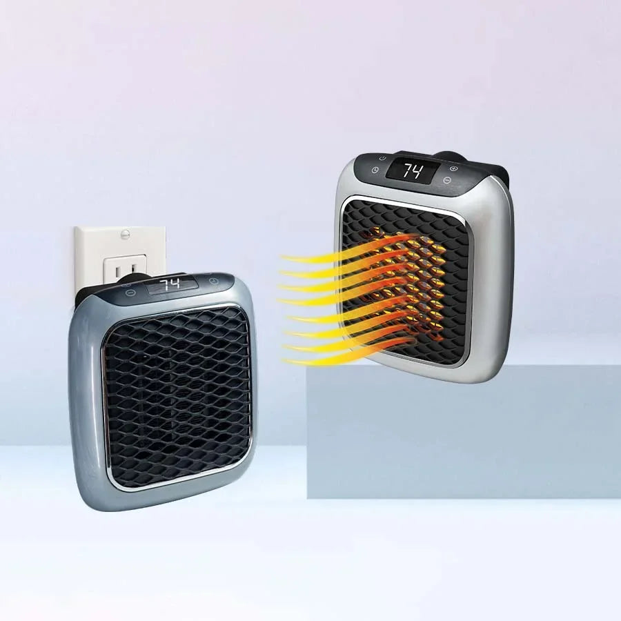 Kompakt varmeblæser på 800 W med timer