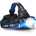 LED-pandelampe med zoom, 2000 lumen og genopladeligt batteri