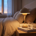 Genopladelig trådløs bordlampe, dæmpbar, LED, varm hvid, 30 cm, stemningslampe til natbord og stue