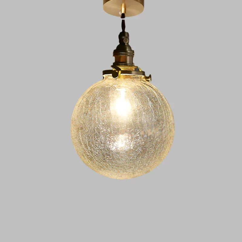 Pendel i transparent krystalglas, skandinavisk retro, E27, 15 cm, LED, til spisestue og stue, minimalistisk