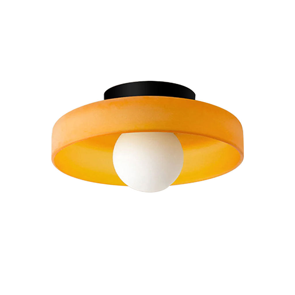 Loftlampe og væglampe i glas