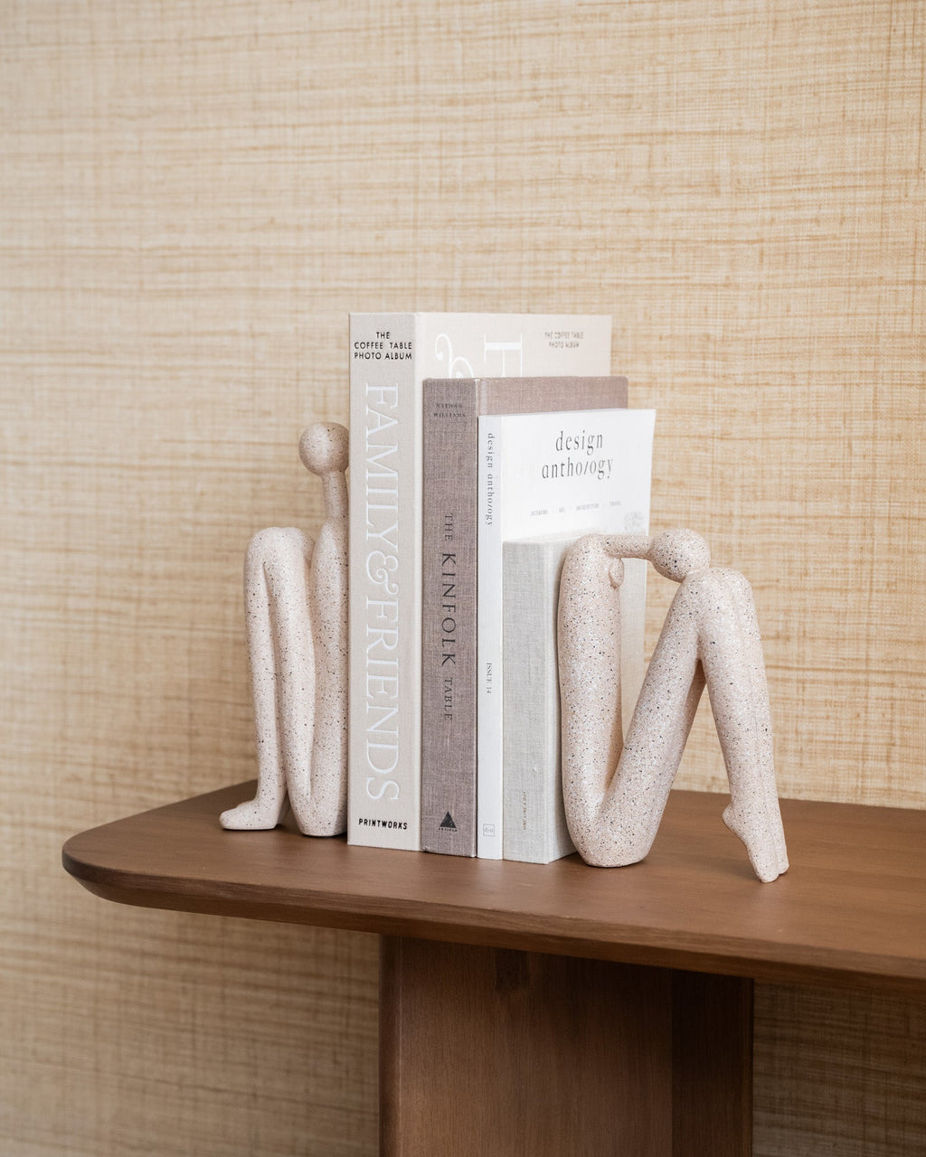 Serre-livres Ensemble Sculpture Résine Poly Moderne Design 27cm Décoratif | Hjemvia
