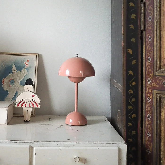 Udendørs bordlampe til terrassen, trådløs, genopladelig, dæmpbar, LED, varm hvid, 30 cm, til sidebord og altan